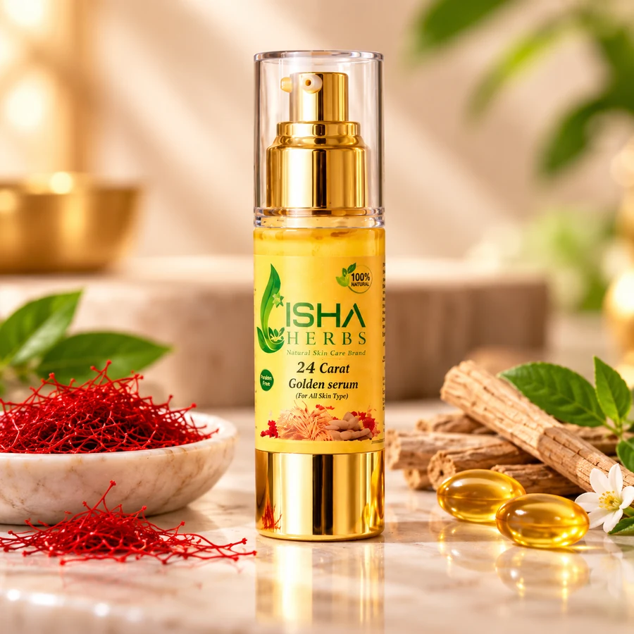 24 Carat Golden Serum – Isha Herbs